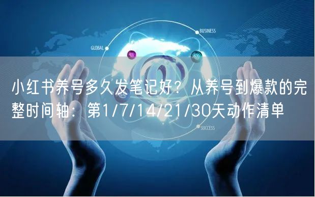 小红书养号多久发笔记好？从养号到爆款的完整时间轴：第1/7/14/21/30天动