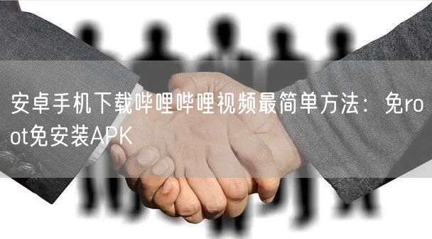安卓手机下载哔哩哔哩视频最简单方法：免root免安装APK