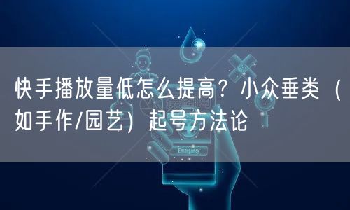快手播放量低怎么提高？小众垂类（如手作/园艺）起号方法论