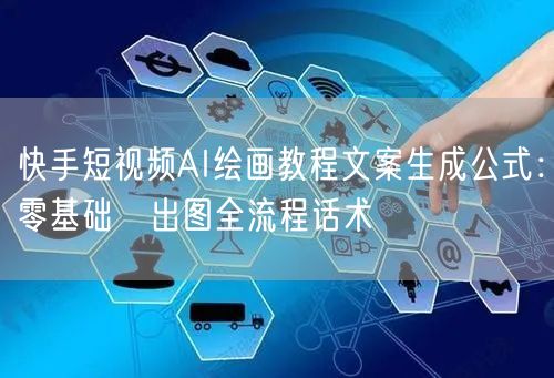 快手短视频AI绘画教程文案生成公式：零基础→出图全流程话术