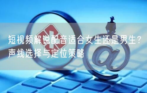 短视频解说配音适合女生还是男生？声线选择与定位策略